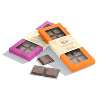 Boîte à chocolat personnalisée de marque privée, holographique, petite, avec impression UV en relief, pliable, impression quadricolore, vente en gros