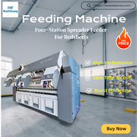 Attrezzatura per Lavanderia Commerciale, Macchina Automatica Elettrica per l'Alimentazione di Lenzuola, Alimentatore Industriale a Quattro Posizioni