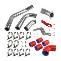 Kit de Tuberías de Intercooler de Aluminio para Mitsubishi Lancer Evolution EVO X 2.0L 2008-2015, 1 Año de Garantía