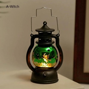 New Halloween Decoration Retro LED Lamp Halloween Hanging Ornaments Light Creative Pumpkin Witch <b>Small</b> Oil Lamp <b>Lantern</b> - Product Image 6