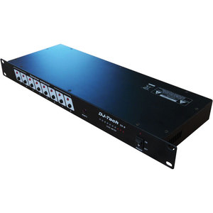 Sélecteur de haut-parleurs DJ-Tech SS-8, commutateur audio 8 zones avec indicateur de niveau et télécommande - Product Image 1