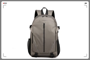 Korean version <b>backpack</b>, men's business casual <b>computer</b> bag, waterproof travel bag, long school student <b>backpack</b> - Product Image 2