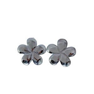 RINHOO Pendientes de Acero Inoxidable para Mujer, Impermeables, Simples, Irregulares, Color Plata, con Forma de Corazón, Hipoalergénicos, Joyería Geométrica de Metal - Product Image 6