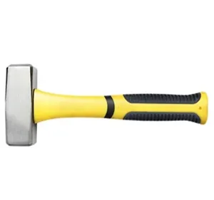 High Quality ST-SH-003 Steel Forged C-45 Steel Head Plastic Coating Handle German Type Stoning Hammer Machinist Hammer