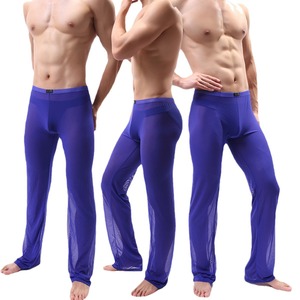 <strong>Mens</strong> <strong>See</strong> <strong>Through</strong> <strong>Pants</strong> Sexy Mesh Pajamas <strong>Pants</strong> Lingerie Sexy Transparent Bottoms Underwear Black <strong>Pants</strong> - Product Image 5