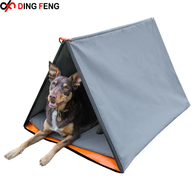 Supplier Custom Foldable Outdoor Canvas 4x4 Dog Swag Tent Camp Dog House Camping Dog Swag