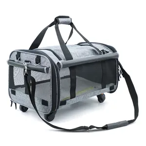 Transportadora de Mascotas Portátil, Aprobada por Aerolíneas, para Perros y Gatos, Bolsa de Viaje Suave para Cachorros, Ideal para Senderismo y Animales Pequeños - Product Image 3