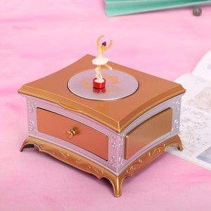 Creative Classic Dressing Table <b>Music</b> <b>Box</b> With Rotating Dancing Girl And Mirror Drawer For Girls Birthday Gift - Product Image 1