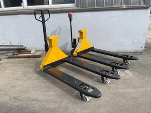Huize Neuer Manueller Hydraulischer Metall-Palettenhubwagen Elektronisch Digital Vier-Rad-Antrieb für Lager Industrie Einkaufsnutzung Fabrikpreis - Product Image 3