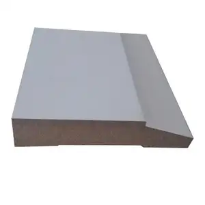 1/2 pulgadas X 3-1/4 pulgadas. Embellecedor de puerta de MDF cuadrado blanco imprimado MDF cubierta de puerta plana y arquitrabe