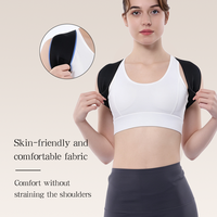 Correcteur de posture supérieur respirant en forme de X pour le dos, avec logo personnalisé, soutien des épaules et correction de la posture