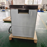 Lavavajillas Comercial Bajo Mostrador para Cafetería, Lavavajillas Eléctrico de Alta Temperatura, Acero Inoxidable 304, Tanque de Lavado de 18L, 1 Año de Garantía