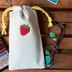 Wholesale Promotional Custom Natural Cotton <b>Drawstring</b> Bag Cute Pattern Canvas Cotton <b>Drawstring</b> <b>Pouch</b> With Logo Printing - Product Image 4