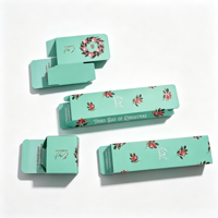 Boîtes mystères personnalisées CKT écologiques, recyclables, carrées, laminées mat, imprimées pour Noël, en papier, pour bonbons et cosmétiques