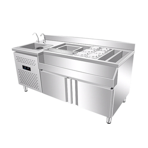 בר נירוסטה נייד כבד דלפק מנגל תחנה קוקטייל שחור נייד עבור 220v עבור מלון & שימוש במסעדה - Product Image 5