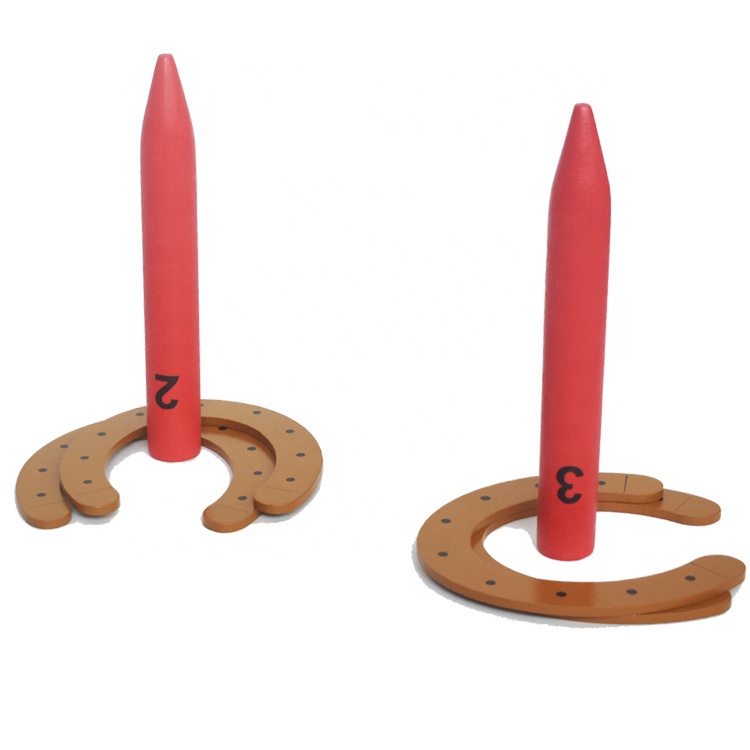 Оптовая продажа, высокое количество, деревянные Смешные командные имена, очаровательные подковы, игровой набор для лошадей