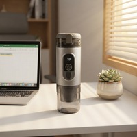 Taşınabilir Espresso Makinesi 20 Bar Kapsül Kahve Makinesi Araba Seyahat Ofis Açık Kamp Ev USB Şarj Edilebilir