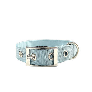 Custom Heavy Duty Luxury Metal Buckle <b>Dog</b> <b>Collar</b> Adjustable for Small Medium Large <b>Dogs</b> Soft Polyester Modern Classic Style - Product Image 5