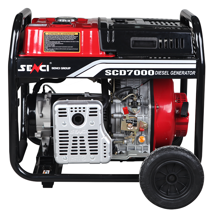 SENCI7000ワット産業用緊急ディーゼル発電機ディーゼル燃料発電