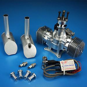 Brand DLE60 60CC <b>Gasoline</b> Twin Cylinder Gas Engine 2-stroke RC Airplane Hot Sell Fixed Wing Model Metal Private Mold Assembled - Product Image 2