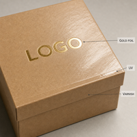 Boîte cadeau en papier kraft rigide avec couvercle et base, logo personnalisé, écologique, luxe, emballage en carton brun, boîte en deux parties, vente en gros