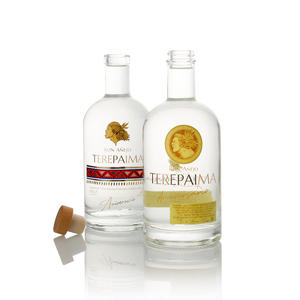 Spirits Frost vuota cristallo nero personalizzato <span class=keywords><strong>Gin</strong></span> 500ml 700ml bottiglia di liquore in vetro unica per 750ml <span class=keywords><strong>Gin</strong></span> Rum con sughero - Product Image 1