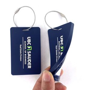 Promotional Giveaways Custom Logo Silicone Luggage Tags Card Holders for Promotional Evens Business <b>Gifts</b> Trade Shows - Product Image 4