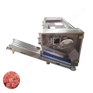 Mesin pemotong daging sapi, mesin pemotong keju industri pemotong otomatis untuk daging beku