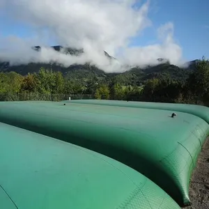 Tanque de irrigação portátil e flexível para emergência, tanque de água de pvc para armazenar bexiga