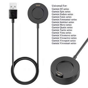 Câble de charge USB, chargeur rapide pour Garmin Fenix <span class=keywords><strong>5</strong></span>/5S/5X Plus 6/6S/6X Venu Vivoactive 4/3 945 245 45 <span class=keywords><strong>Quatix</strong></span> <span class=keywords><strong>5</strong></span> Sapphire - Product Image 2