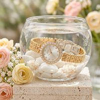 Jam Tangan Scottie 9659 Brilliant Luxe Crystal Index Marker untuk Wanita, Aksesori Pilihan Utama untuk Kencan Romantis, Jam Tangan Quartz Tahan Air