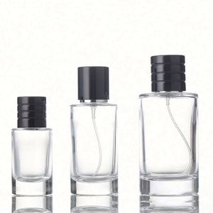 <b>30ml</b> 50ml 100ml High Quality Pump Sprayer Empty <b>Perfume</b> <b>Bottles</b> Refillable clear Luxury Glass Screen Printing Custom Logo - Product Image 6