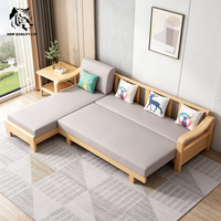 Canapé extensible en bois pour salon, design nouveau, prix usine, personnalisable, stock important, livraison directe.