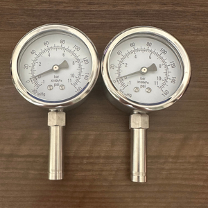 Conexión de compresión de media pulgada con manómetro de 30'' y 160 psi, material SUS304 - Product Image 2