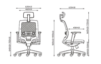 Chaise de bureau en maille de couleur noire, design simple, prix d'usine en gros, chaise de travail, chaise pivotante de bureau
