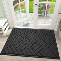 Tapis d'entrée à profil bas absorbant résistant à la saleté paillassons avant lavable en machine tapis de porte d'entrée intérieur
