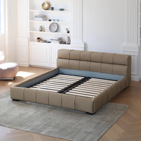 Lits modernes en cuir et en bois king size de bonne qualité ensemble de mobilier pour chambre à coucher de maison cadre de lit queen complet design de chambre à coucher de luxe
