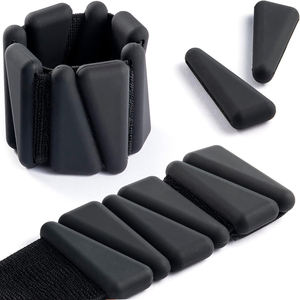 Pesas de Tobillo y Muñeca Ajustables de Silicona y Acero Inoxidable con Velcro, Duraderas, Modernas, con Logotipo Personalizado, 4LB-Pair, Unisex - Product Image 1