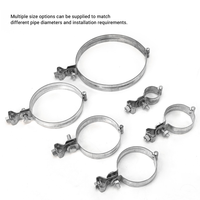 Support de tuyau à anneau articulé zingué pour la plomberie et le CVC, durable et réglable