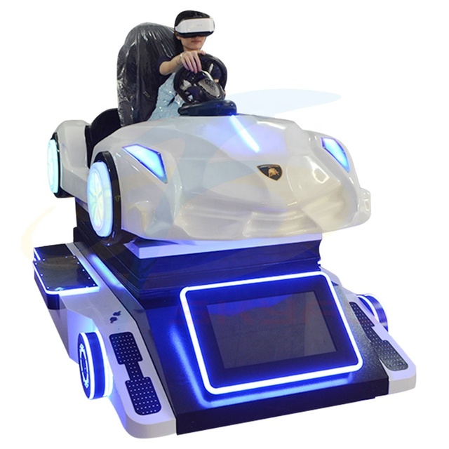 9D VR Motor Racing Simulator Coin-Operated Arcade Game Machine Virtual Reality Driving Motorcycle Simulator Fiberglass Steel