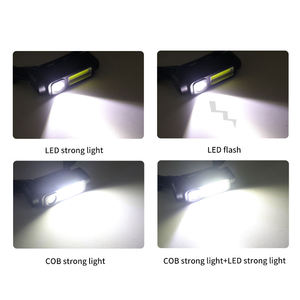 Xách tay đèn pha với COB LED ánh sáng mềm mại 4 Chế độ USB sạc đầu đèn 400 lumens mini cắm trại câu cá đèn pha <span class=keywords><strong>Torch</strong></span> - Product Image 2