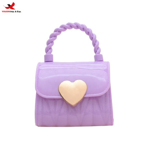 Nuevo Bolso Infantil Estilo Coreano, Bolso de Gelatina para Niñas, Mini Bolsos de PVC con Forma de Corazón, Monedero para Niñas Pequeñas, RTS, Pedidos Mixtos al por Mayor - Product Image 1