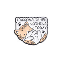 Badge broche animaux mignons style anime, pour vêtements, chapeaux, épinglette en émail, badge métallique personnalisé