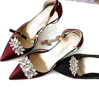 Vente directe d'usine, breloques détachables pour chaussures, clips pour chaussures, accessoires pour chaussures, ornements décoratifs en strass