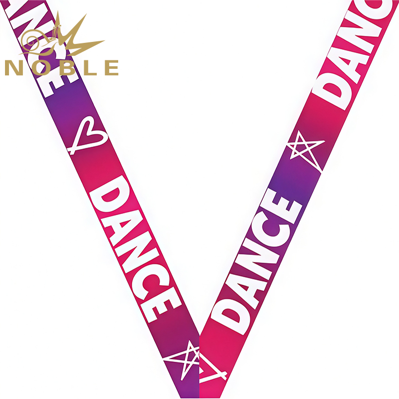 Dance Fantastic Blue Sateen Neck Ribbon Custom Medal Ribbon Bars Color Ribbon for Winner Medal Image 2