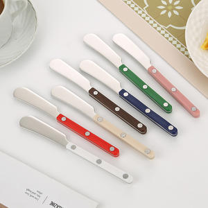 新型亚克力手柄不锈钢果酱奶酪黄油刀撒布机 - Product Image 3