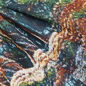 Jacquard permadani tenun empat musim Portabel personalisasi kustom Sofa piknik berkemah selimut lempar - Product Image 5