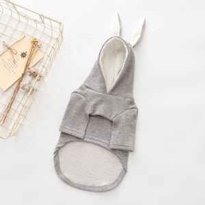 PDQ-52 Autunno e Inverno Nuovo Animale Domestico <span class=keywords><strong>Vestiti</strong></span> Maglione Maglia Con Cappuccio Orecchie di Coniglio Piccolo <span class=keywords><strong>Vestiti</strong></span> Del Cane - Product Image 6