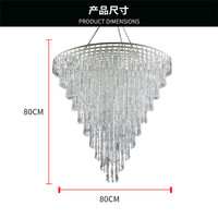 Décoration de plafond de mariage LUYI, lustre suspendu romantique en acrylique transparent, rideau de perles tendance, accessoire pour hôtel et salon