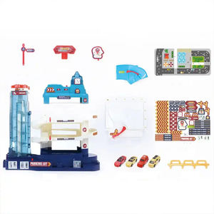 Elektrikli <span class=keywords><strong>3</strong></span> katlı otopark otopark parça oyuncak seti çocuklar DIY montaj eğitim İstasyonu oyna Pretend otopark garaj oyuncak seti - Product Image 5